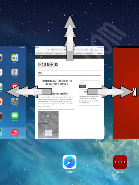 Close Apps Running in the Background for the iPad iOS 7 – iPad Nerds