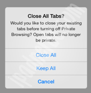 Private Browser iOS 7