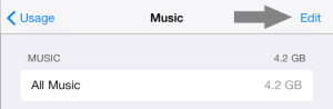 Remove All Music iOS 7