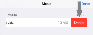 Remove All Music iOS 7