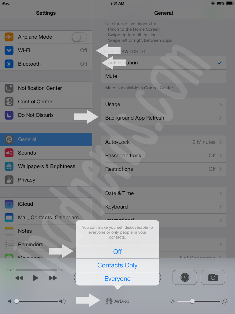 Extend the Battery Life on the iPad after iOS 7 Update – iPad Nerds